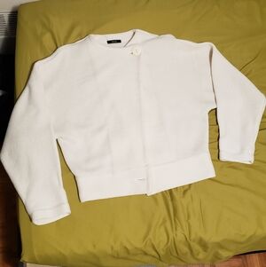 Elegant White Women's Cardigan